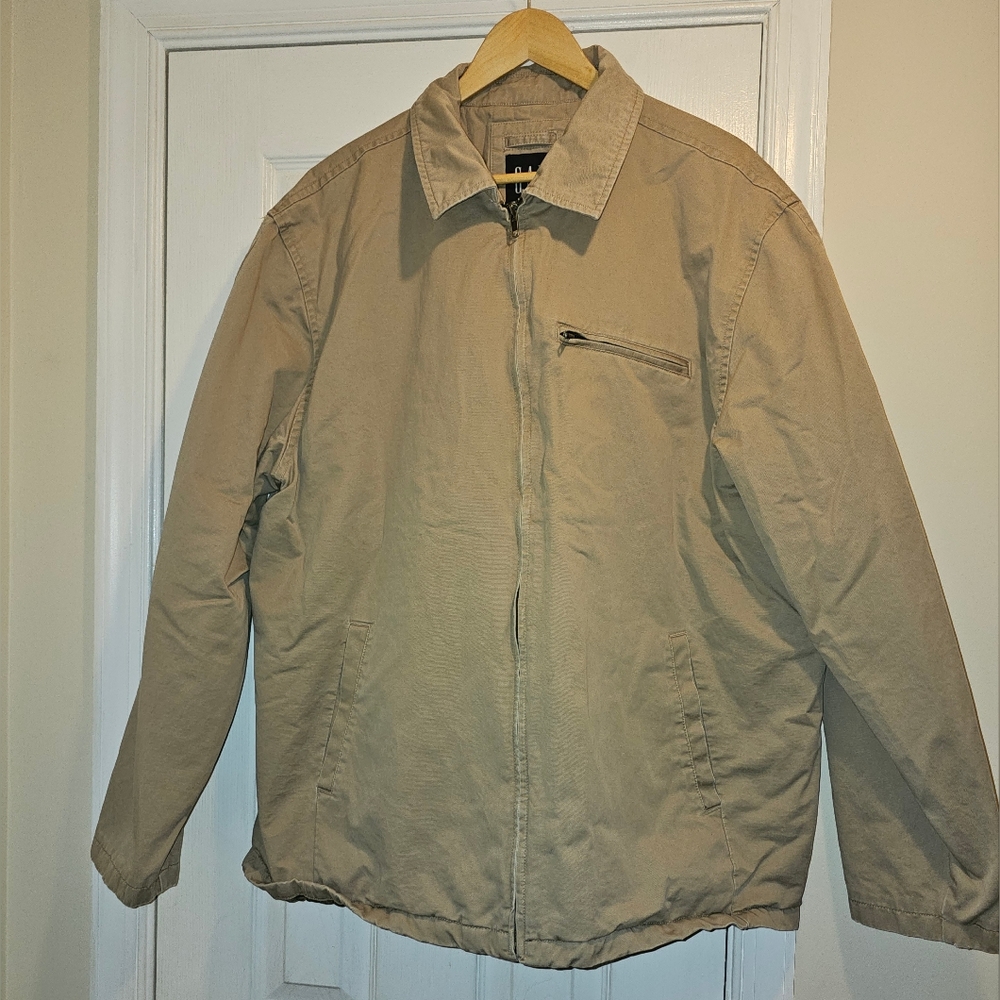 Gap Tan Vintage Quilted lined mens jacket 2XXL
